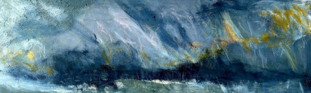 "Unwetter", auf Leinwand40cm x 120cm